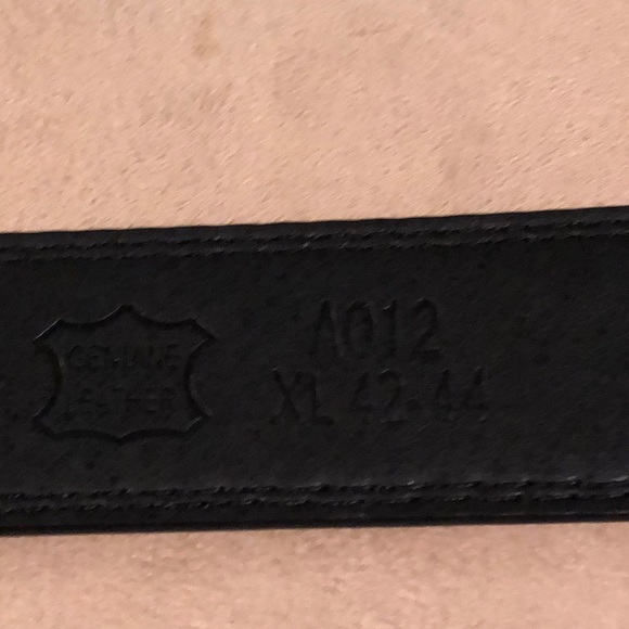 Men’s Black Leather Belt NWOT - Picture 5 of 6